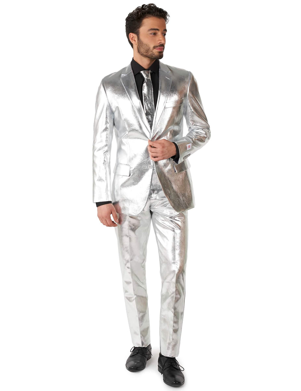 Kostum Mr. Shiny Silver za moški srebrna sijoč