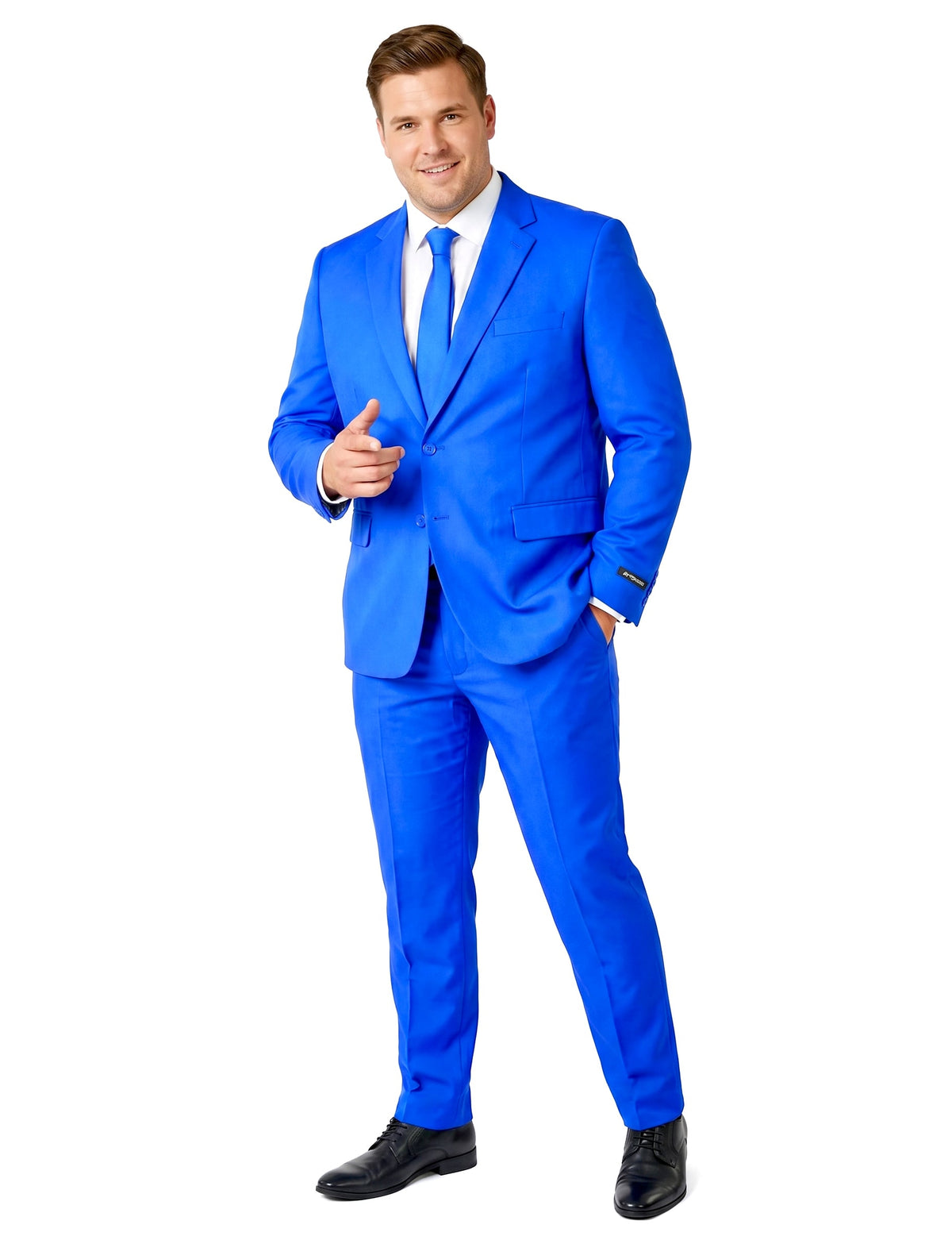 Moška modra obleka Suitmeister™ Mr. Solid