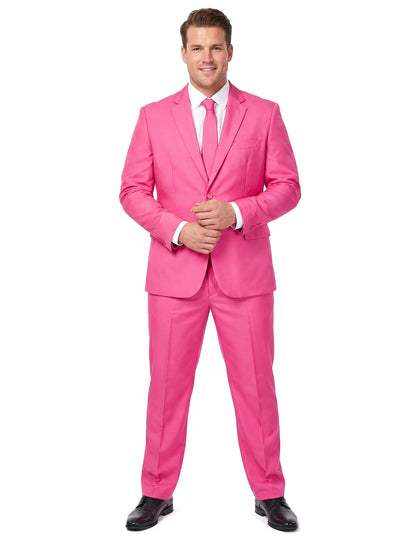 Moška obleka Mr. Solid v roza barvi Suitmeister™