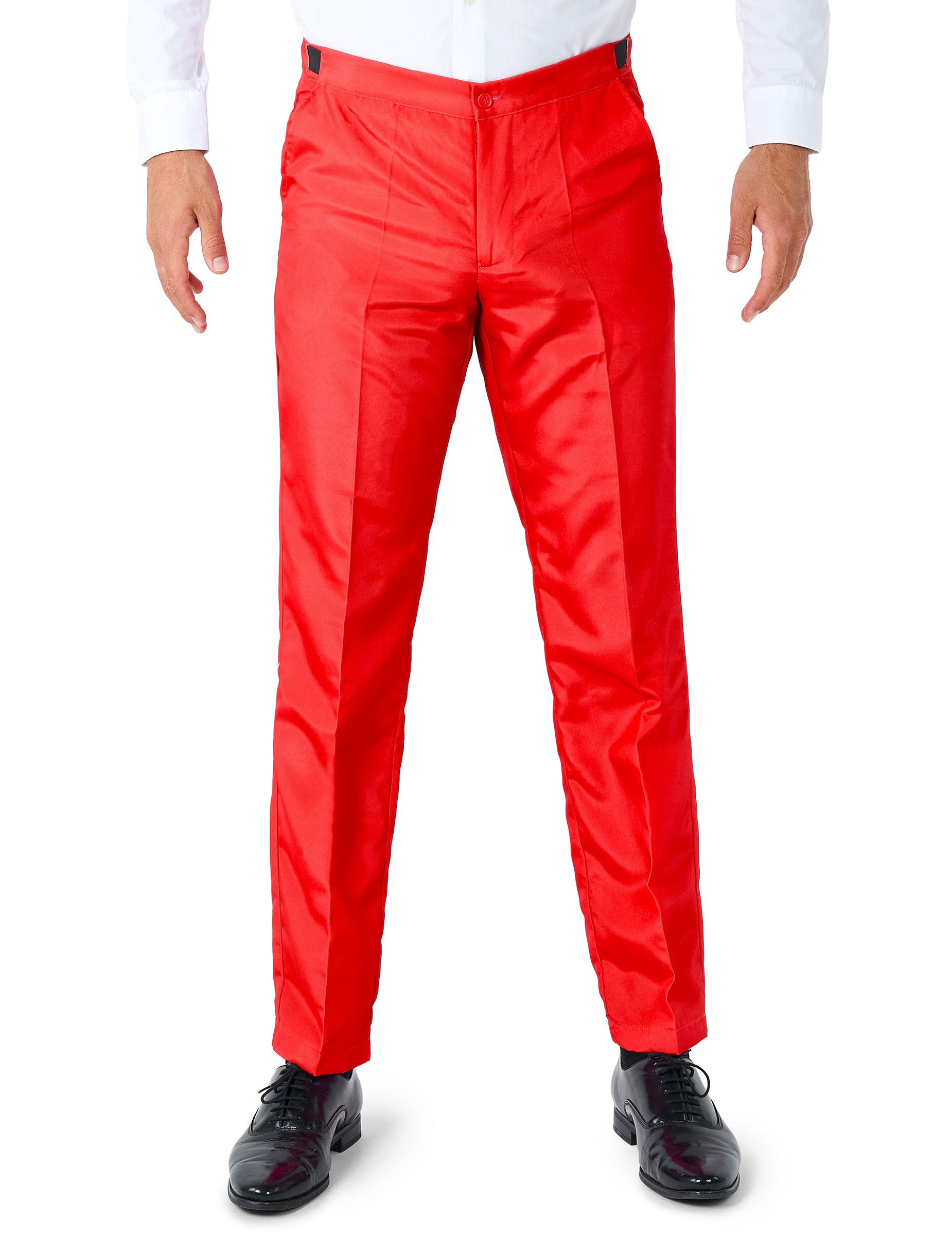 Vue du pantalon du costume Mr. Solid pour homme rouge Suitmeister