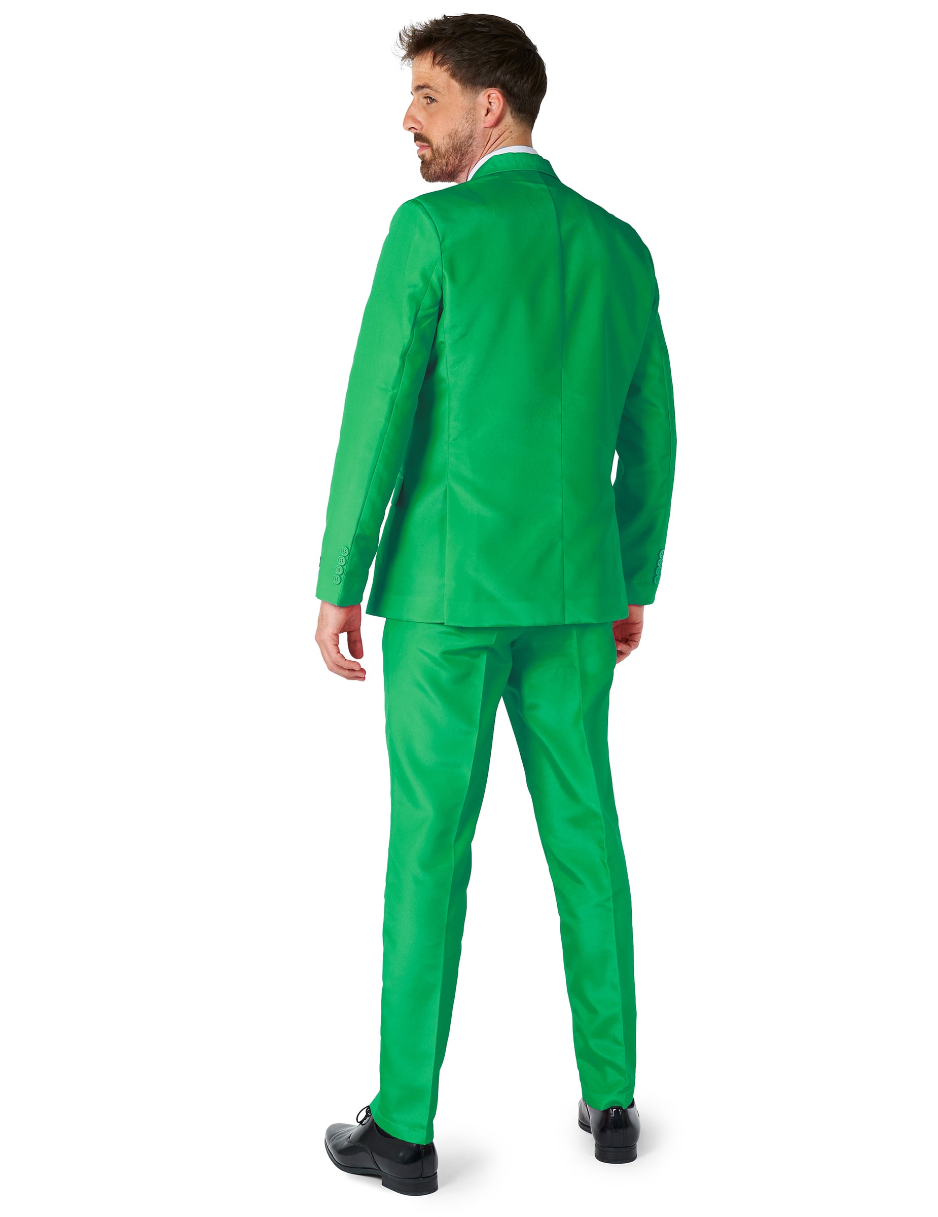 Vue de dos du costume Mr. Solid pour homme vert Suitmeister