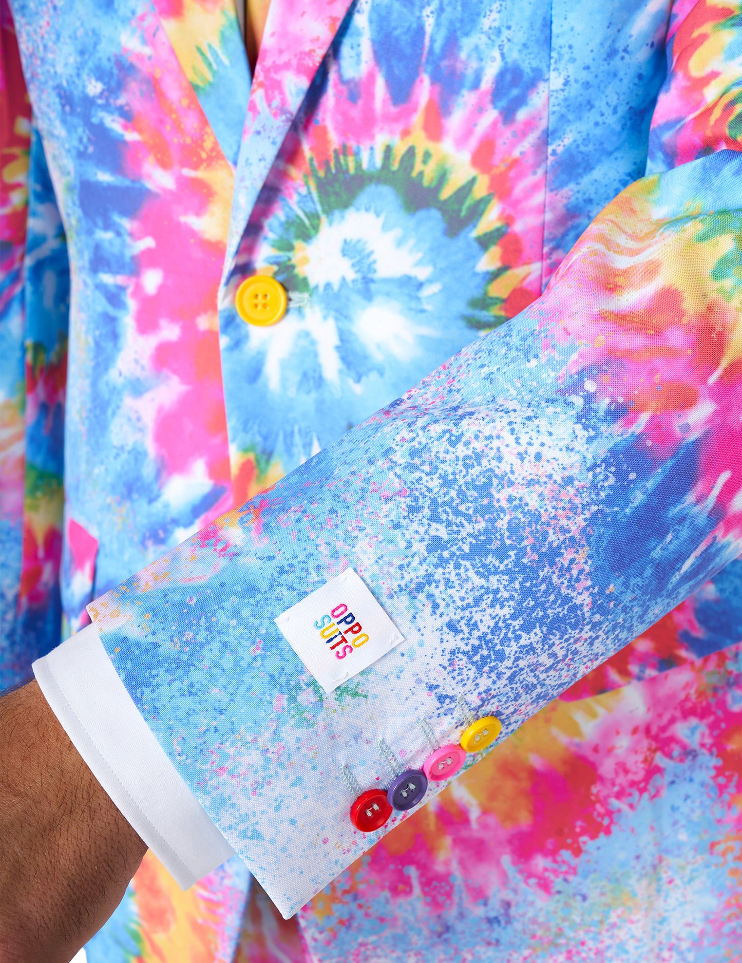 Kostum g. Tie-Dye nasprotja za odrasle