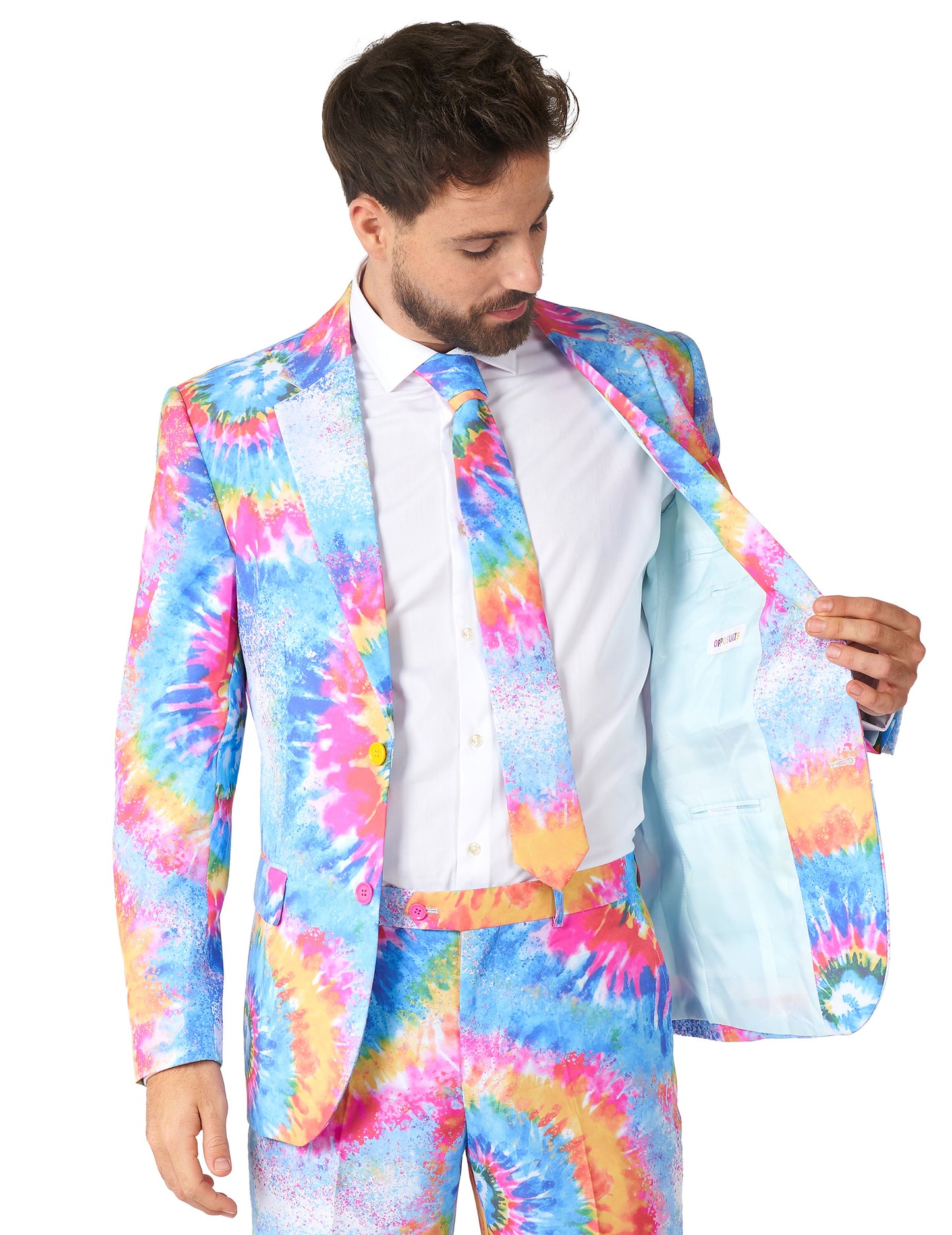 Kostum za odrasle z motivom tie-dye Opposuits™