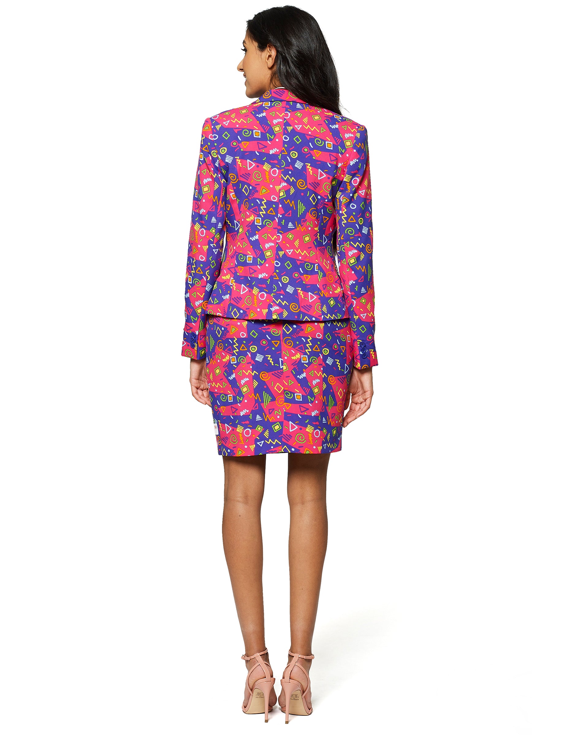 Vue de dos du costume Mrs. Symbole coloré