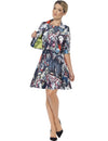 Costume Mrs. Zombie pour femme imprimé zombies multicolore