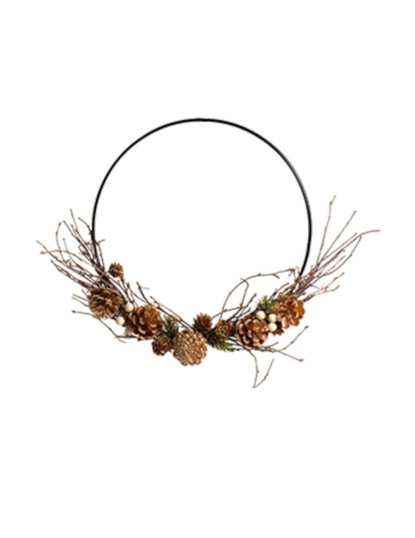 Viseča krona z zlatimi storži 35 cm 