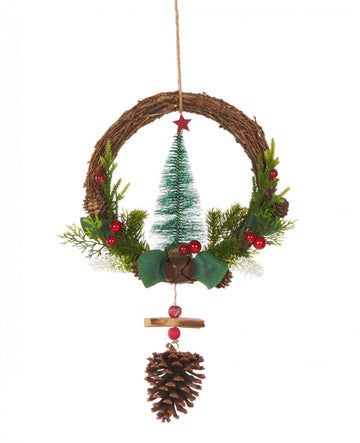 Viseča krona za tradicionalno božično drevo 39 cm 