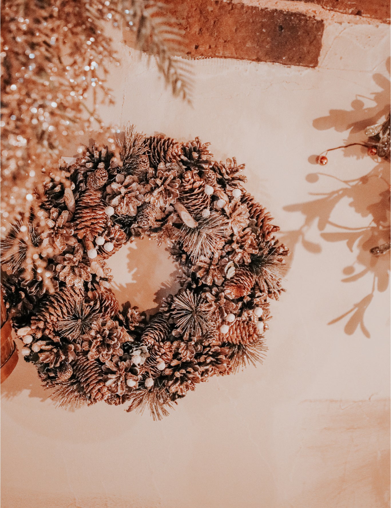 Božična krona začarana gozd 35 cm 