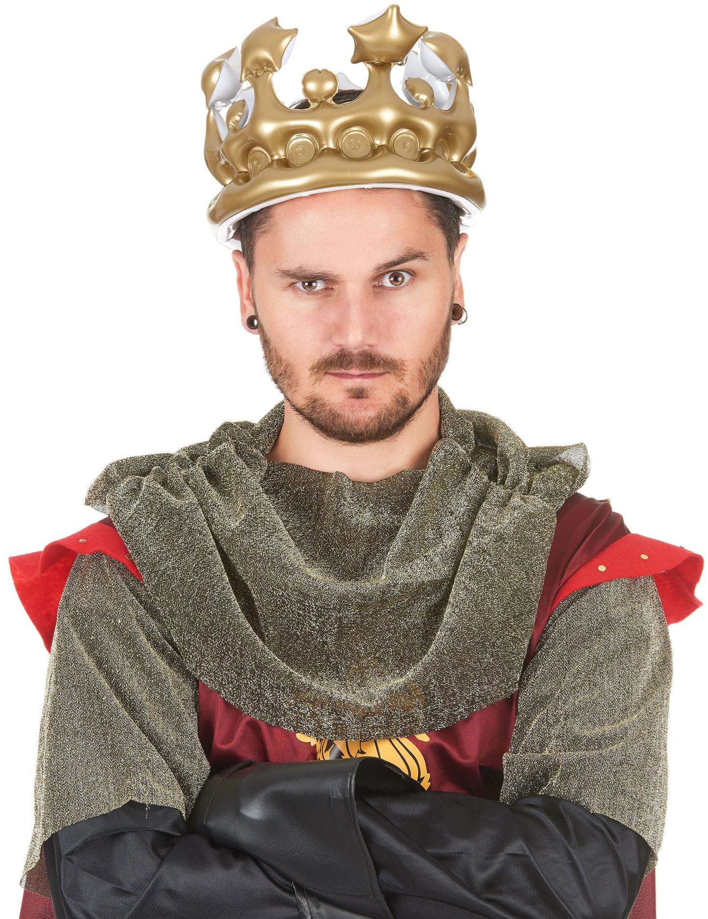 Zlata napihljiva kraljeva krona