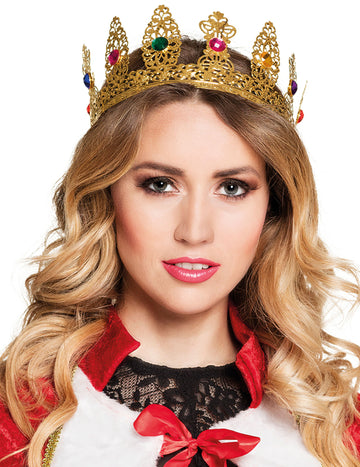 Kraljica krona z lažnimi kamni za odrasle