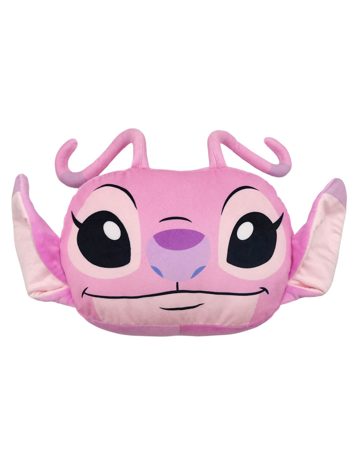 Coussin cocooning en forme de tête Angel Lilo & Stitch rose