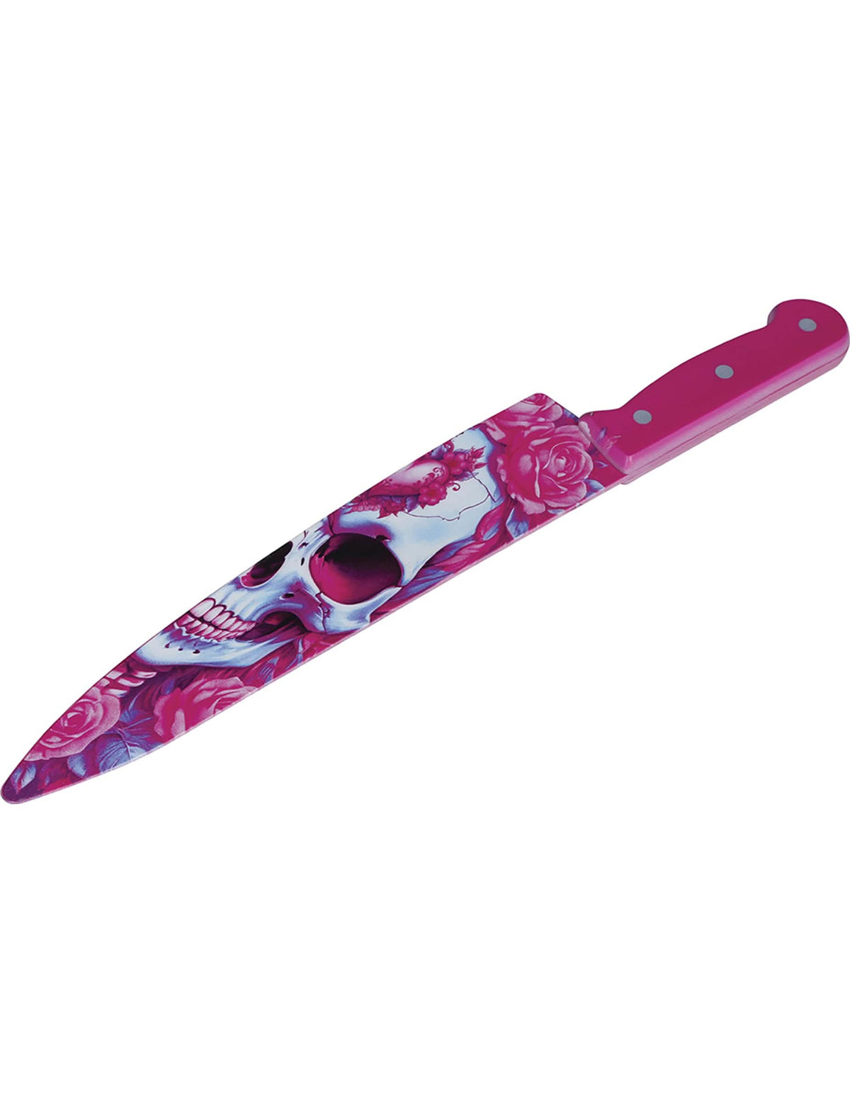 Rožnat nož z lobanjo 35 cm