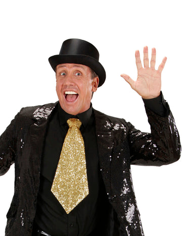 Zlata kravata z bleščicami za odrasle