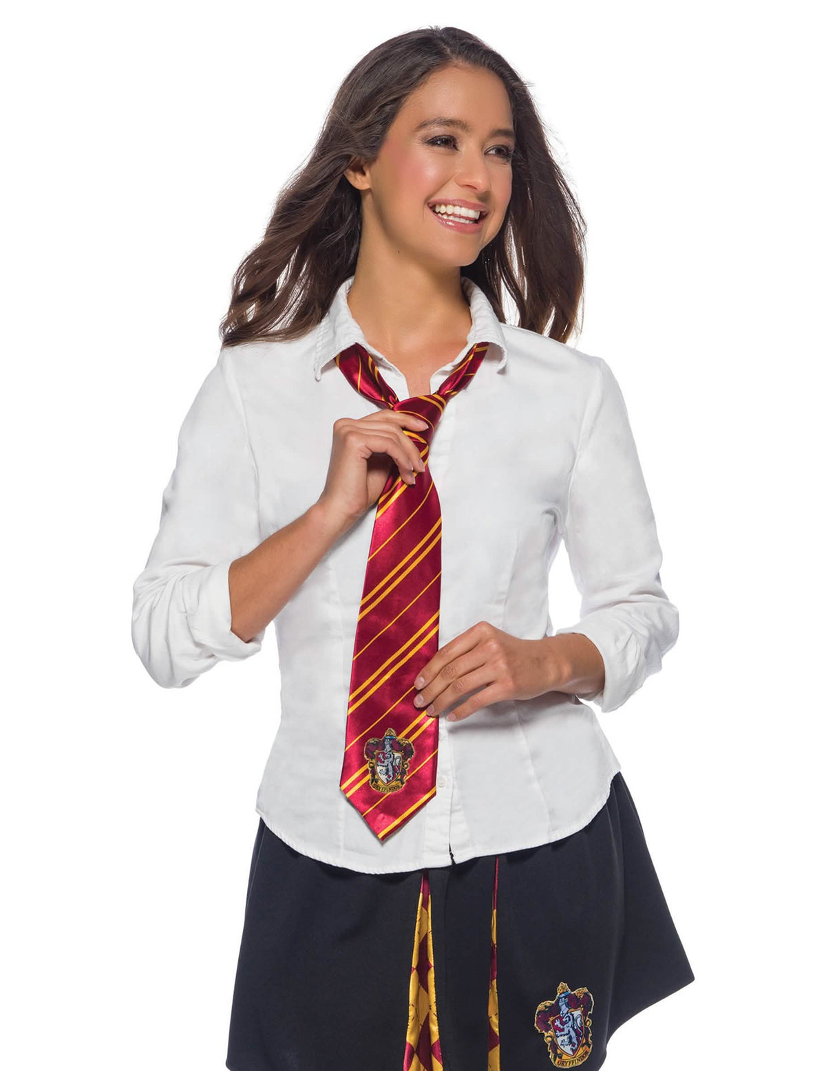 Kravata Gryffondor Harry Potter™ za odrasli rdeča in zlata z grbom