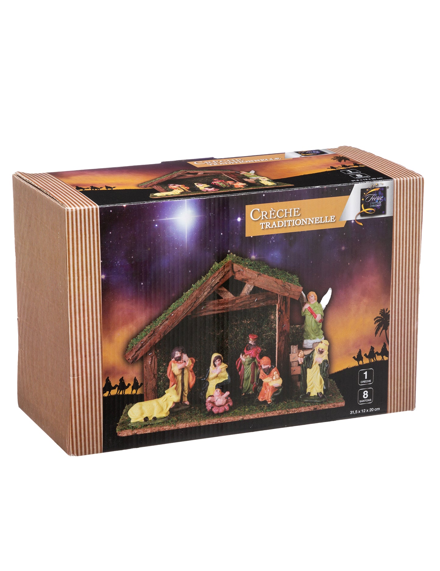 Naravne jaslice z 8 figuricami 20 cm 