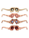 Lunettes en carton effrayantes pour Halloween modèles gore et zombie assortis