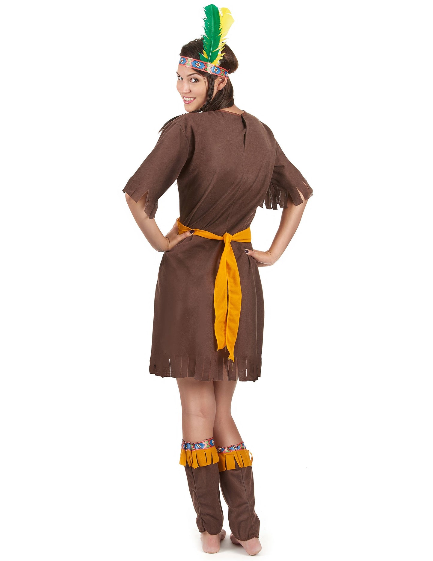 Indijska kostum obkrožena ženska