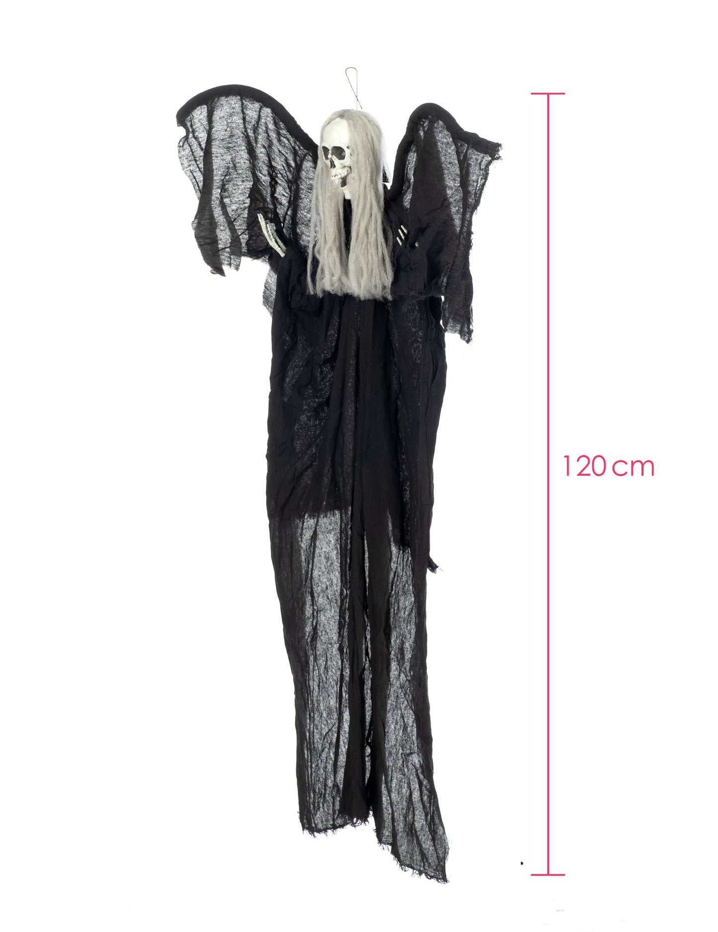 Dimensions de la décoration à suspendre ange noir de la mort