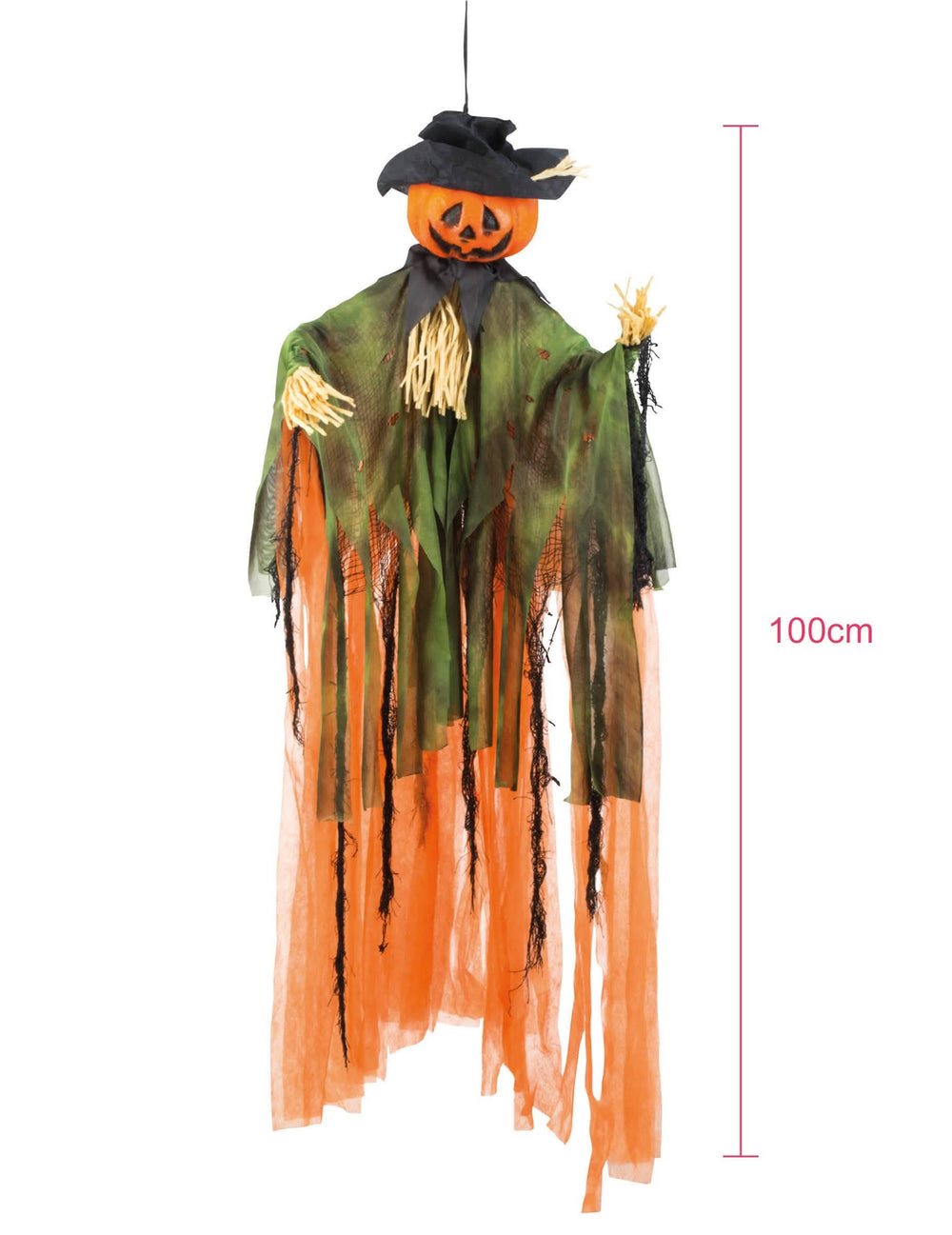 Dimenzije viseče dekoracije strašilo buča za halloween