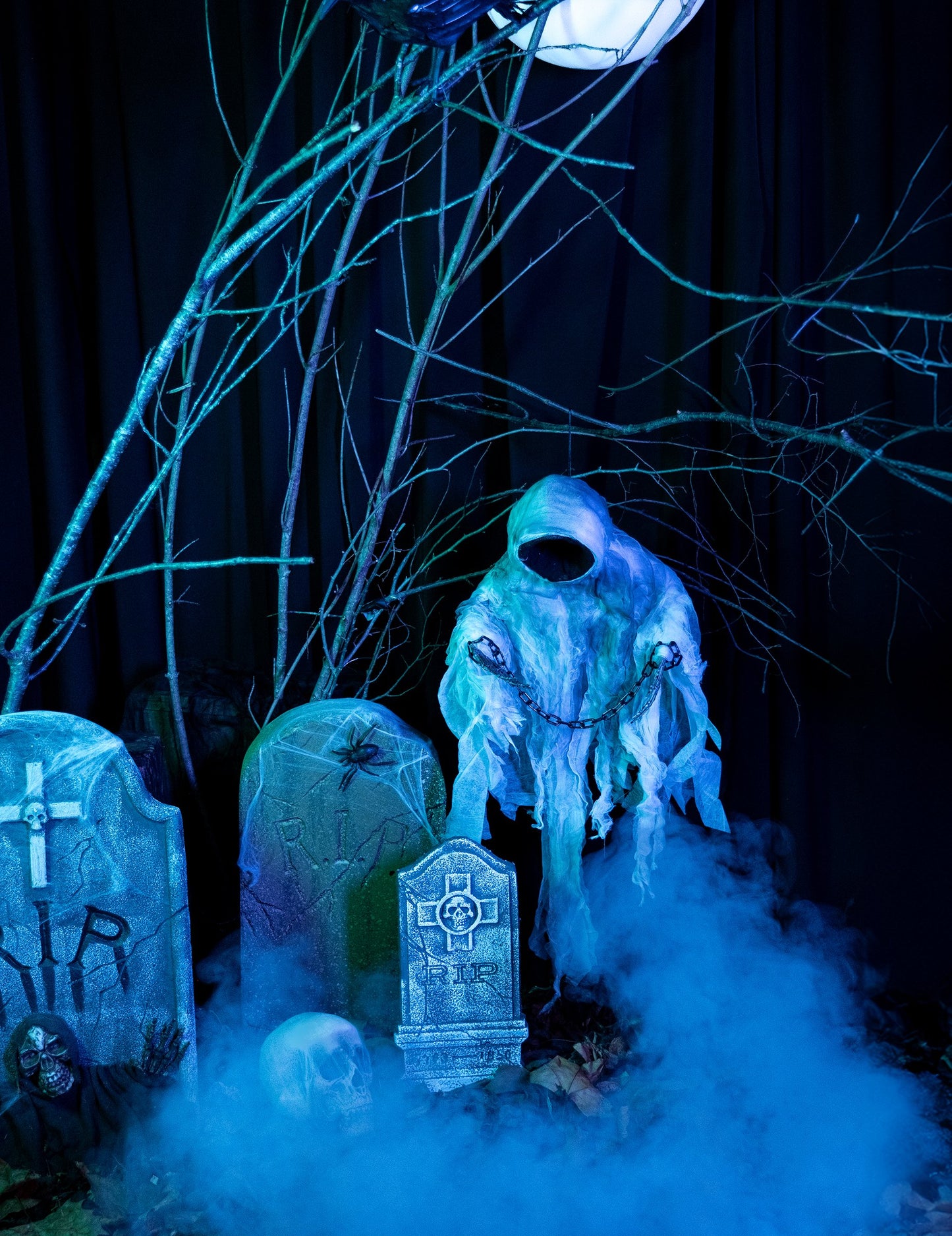 Obešanje dekoracije Skeleton Halloween Luminous Chaid 100 cm