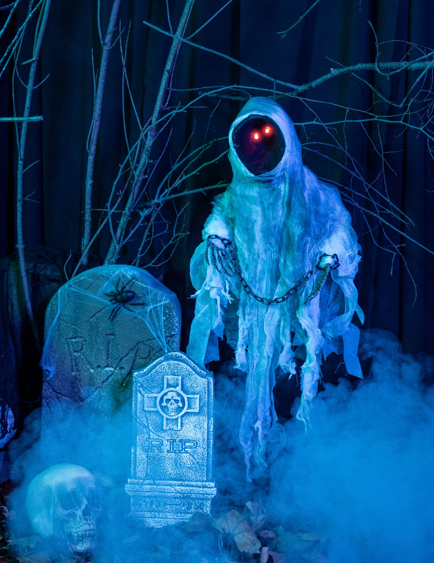 Obešanje dekoracije Skeleton Halloween Luminous Chaid 100 cm