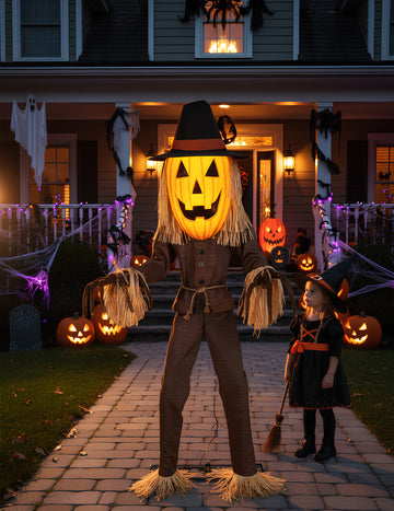 Animirana dekoracija buča xl 182cm Jack O'Lantern z gibanjem in zvokom