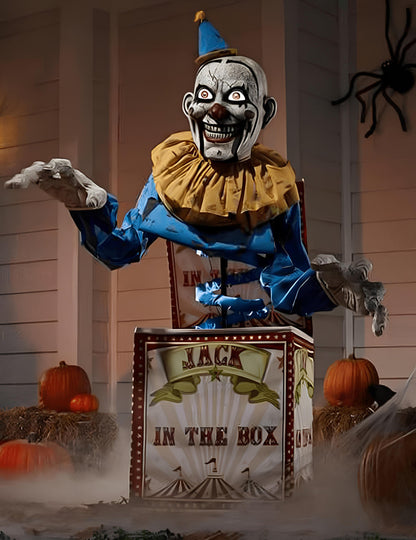 Animirani klovni okrasitev v škatli 180 cm