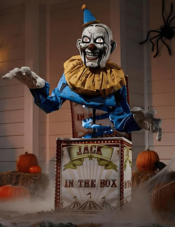 Animirani klovni okrasitev v škatli 180 cm