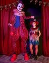 Décoration animée clown sur échasses 240 cm
