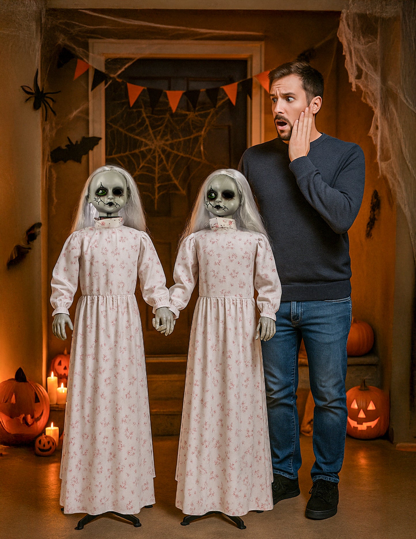 Animirani dekoracija in grozljivi daljnogled 130 cm