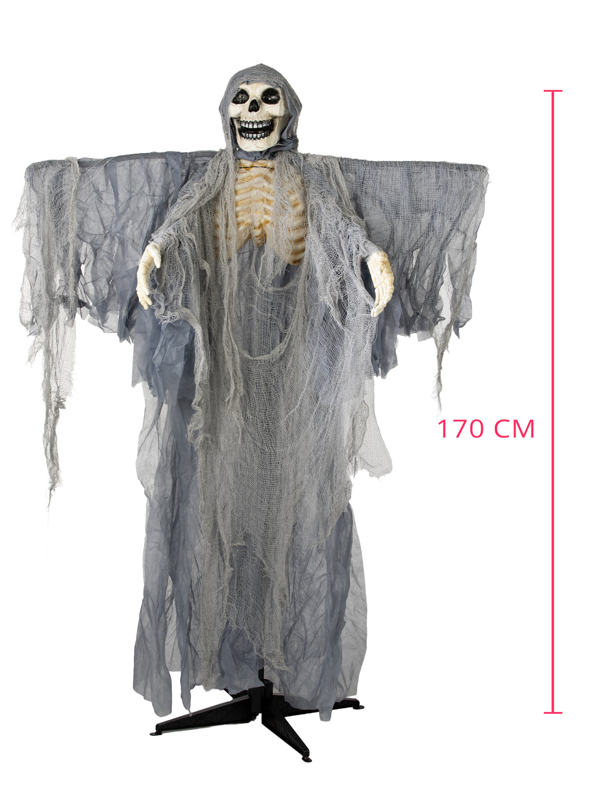 Grozljiva animirana dekoracija kripta stražarja z gibi 170 cm