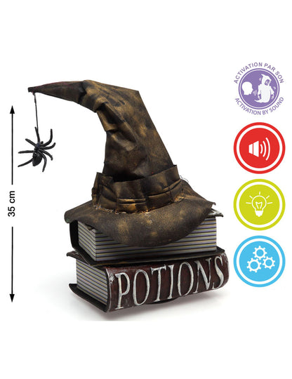 Animirana dekoracija knjig s čarovnicami