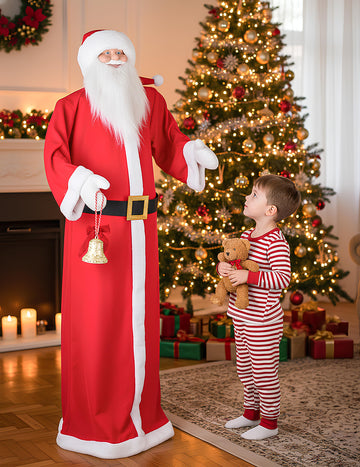 Animirana božična dekoracija Božiček s premikanjem, zvokom in lučjo 172 cm 