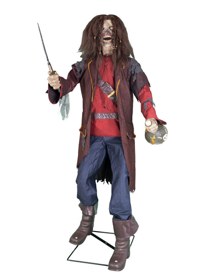 Animirana piratska dekoracija z zvoki in gibi 183 cm