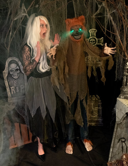 Animirani zvok in lahka dekoracija Bad Wolf 160 cm