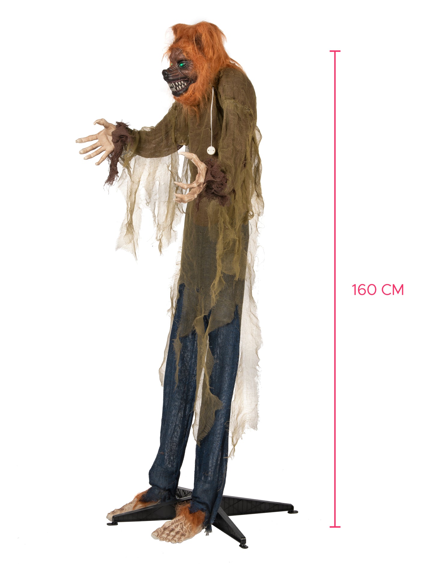 Animirani zvok in lahka dekoracija Bad Wolf 160 cm