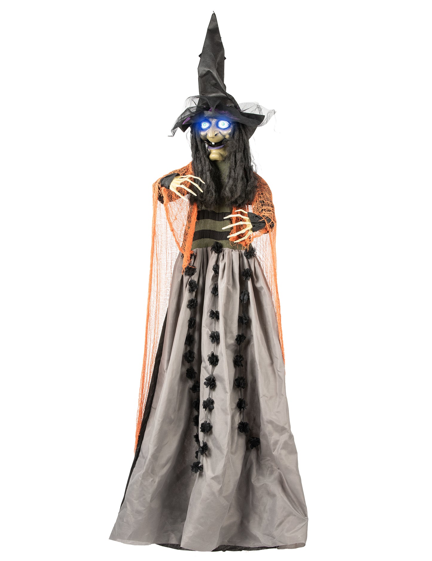 Animirana, zvočna in svetlobna viseča čarovniška dekoracija 183 cm