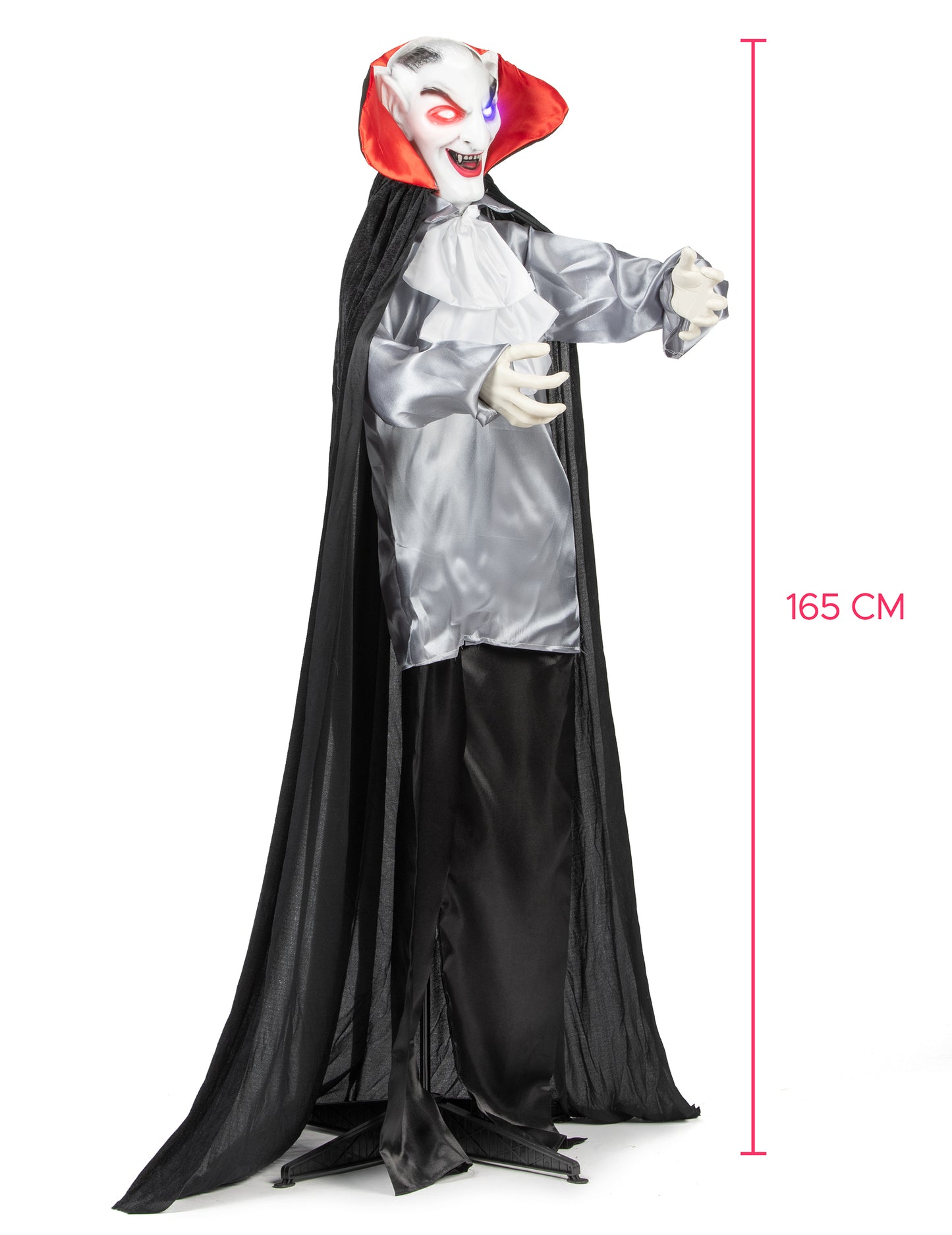 Animirani zvok in lahka dekoracija vampirski nasmejan 165 cm