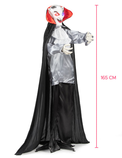 Animirani zvok in lahka dekoracija vampirski nasmejan 165 cm