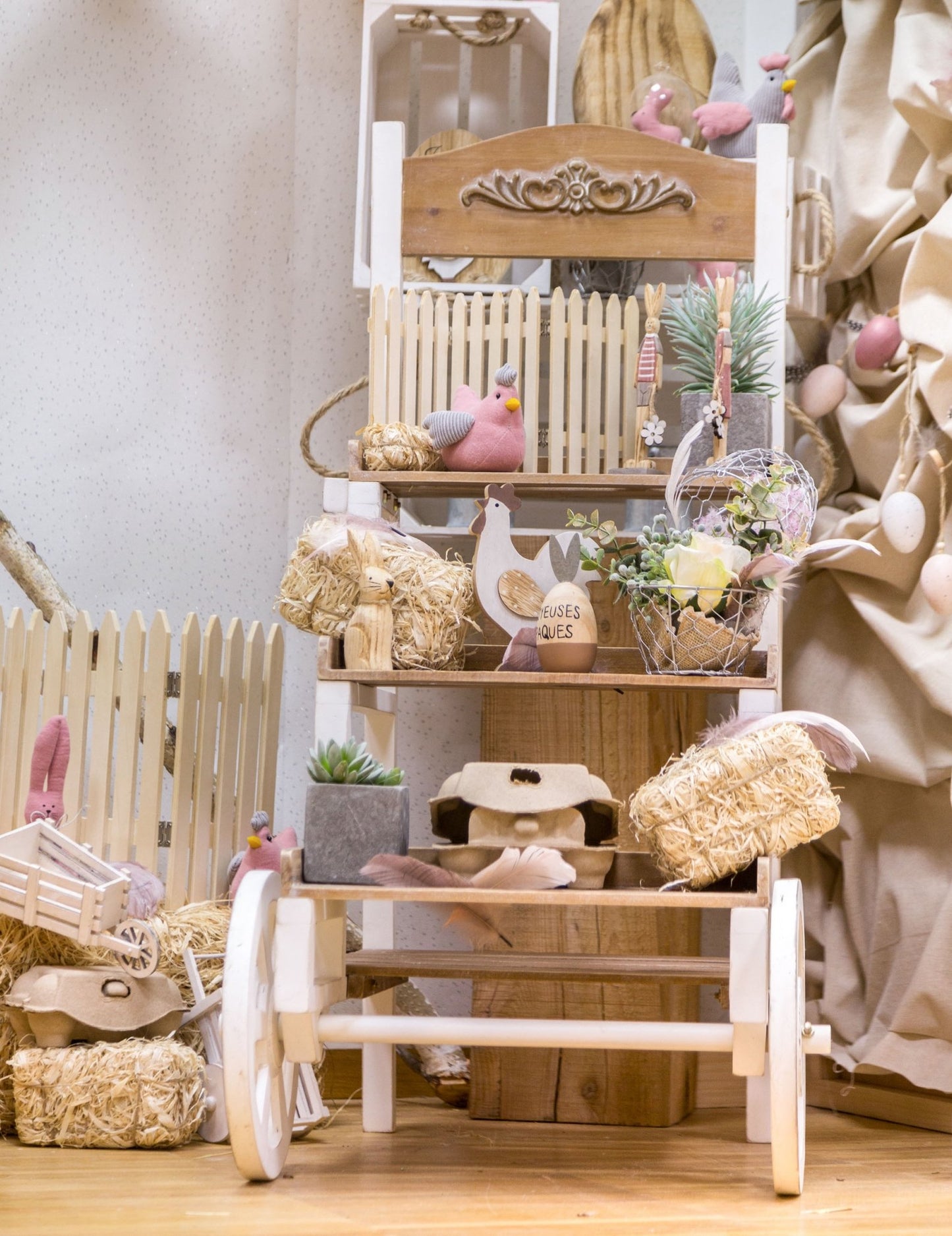 Okras iz slamnatih bal 25 cm naravno podeželje