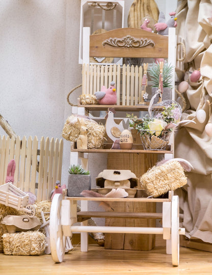 Okras iz slamnatih bal 25 cm naravno podeželje