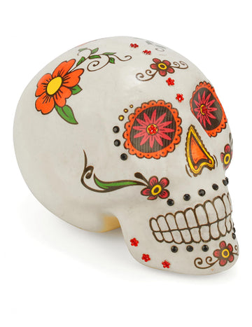 Barvita dekoracija lobanje dia de los muertos