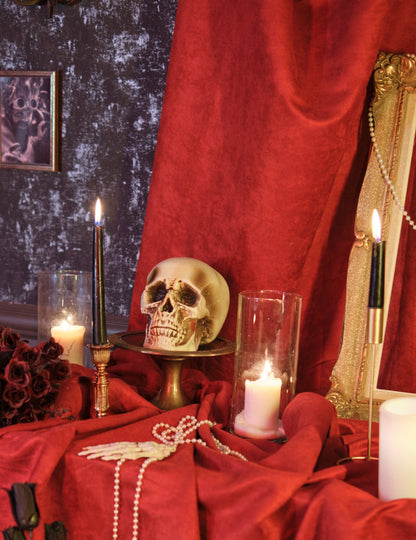 Plastična dekoracija lobanje 18 cm