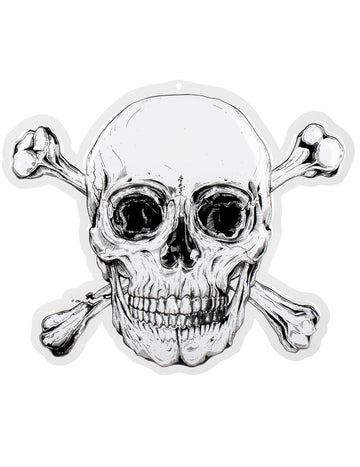 Plastični stenski dekor Pirate Jolly Roger 42 x 50 cm