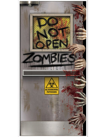 Dekoracija laboratorijskih vrat zombija 76 x 152 cm