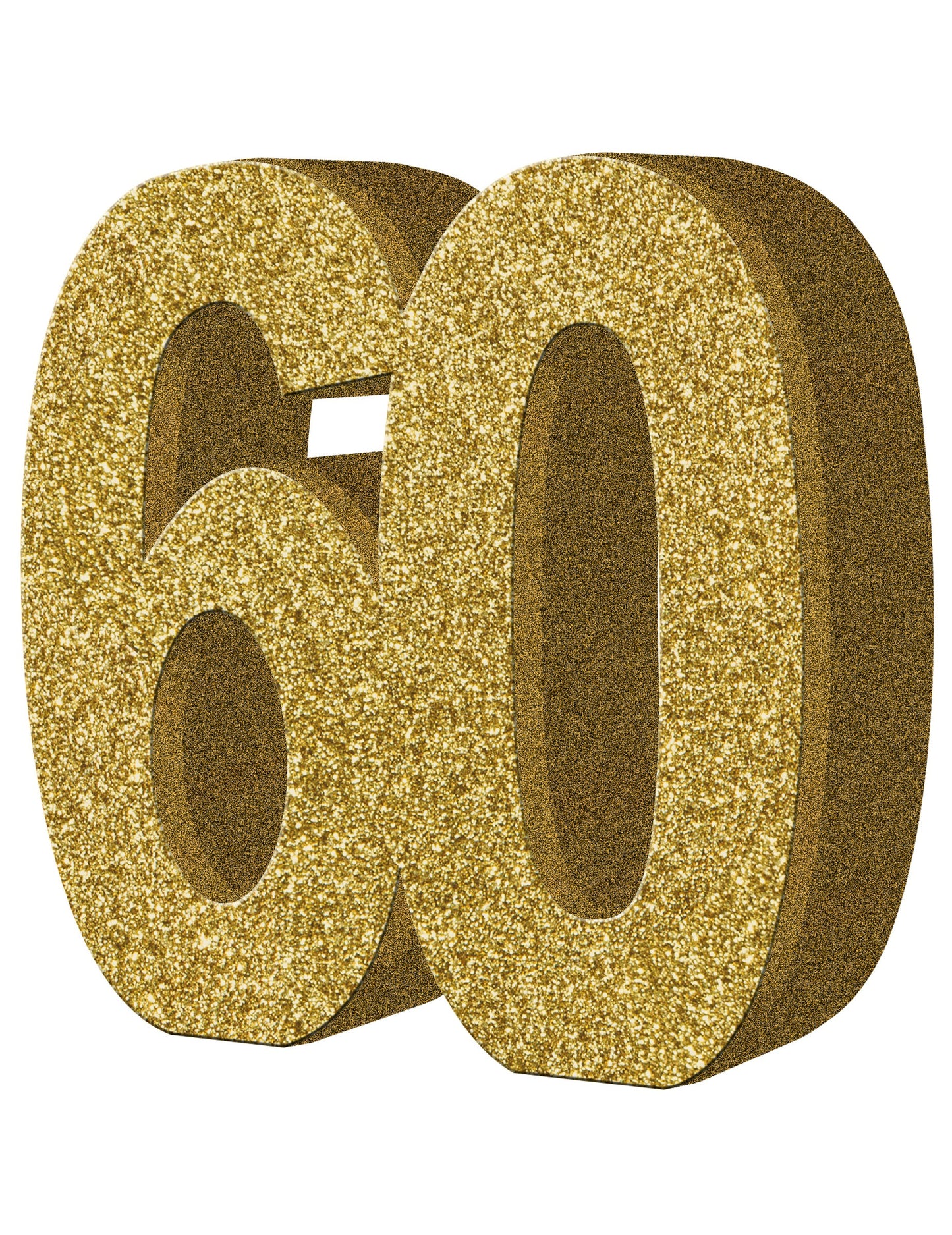 60 let Zlata dekoracija mize 20 x 20 cm