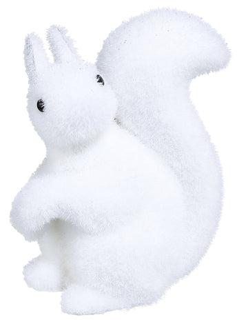 Dekoracija bele veverice 12 cm