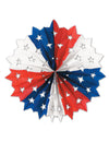 Décoration en papier étoile USA bleu blanc rouge