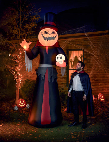 360° napihljiva strašljiva bučna dekoracija cm