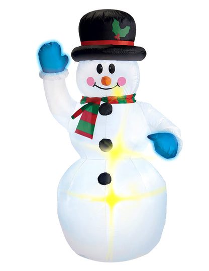 Svetleča napihljiva dekoracija snežaka 150 cm 